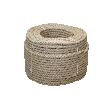 CUERDA SISAL 4 CABOS 6 MM 200 MTS NATURAL