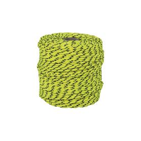 CORDÓN TRENZADO HIPPIE AMARILLO/NEGRO 3MM X 25 M