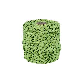 CORDÓN TRENZADO HIPPIE VERDE/NEGRO 3MM X 25 M