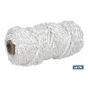 BOBINA CORDÓN POLIÉSTER REFORZADO 5 MM 25 M BLANCO