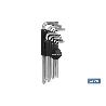 JGO 9 LLAVES ACODADAS TORX (T-10 - T-50)