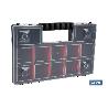 ESTUCHE ORGANIZADOR 12 COMPARTIMENTOS 287 X 186 X 50 MM