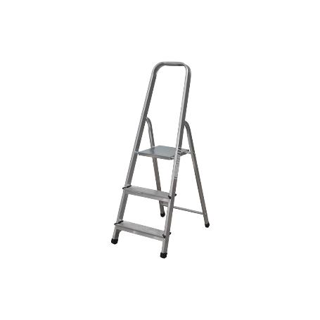 ESCALERA ALUMINIO 3 PELDAÑOS Y 0,65 M ALTURA ÚTIL