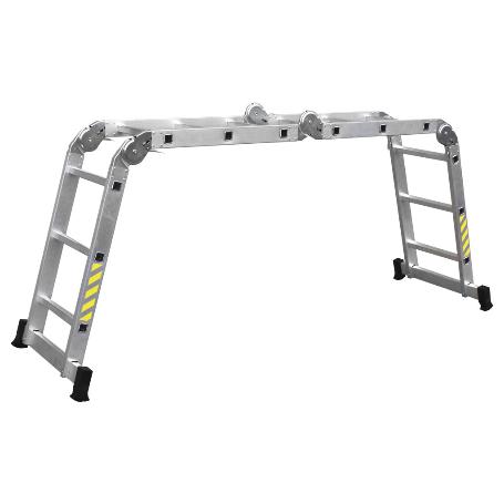 ESCALERA MULTIUSOS ALUMINIO 4 X 3 PELDAÑOS Y 3,25 M