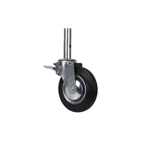 RUEDA GIRATORIA ANDAMIO C/FRENO 200 X 46 MM TUBO MACHO