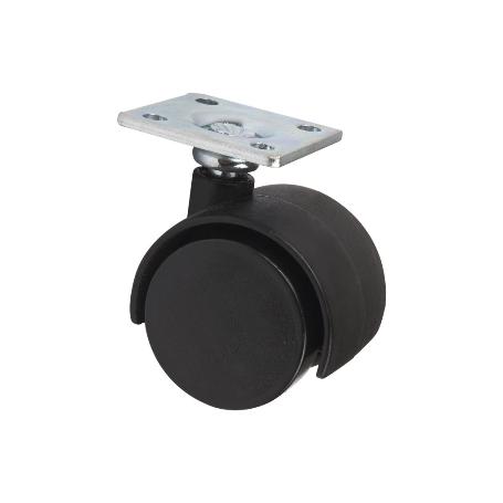 RUEDA PLASTIC Ø30MM PLACA   CAJA 4 UNID.