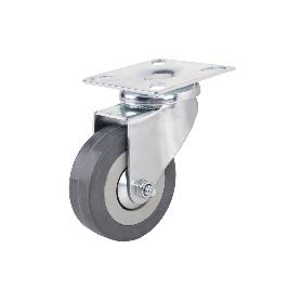 RUEDA GOMA/GRIS PLACA Ø65X21MM   CAJA 2 UNID.