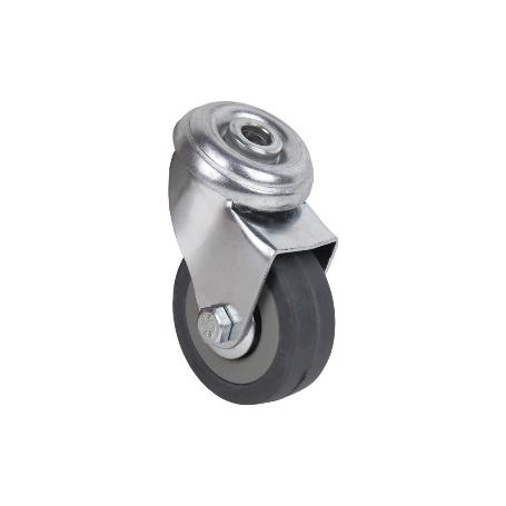 RUEDA GOMA/GRIS PASANTE Ø30X18MM   CAJA 4 UNID.