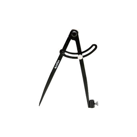 COMPAS DE PUNTAS C/SOPORTE Y FIJADOR 200 MM