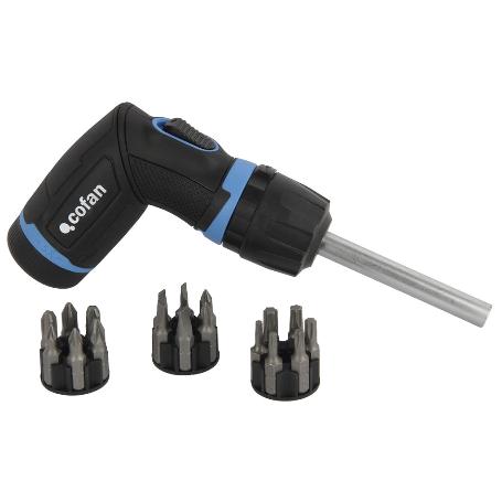 SET DESTORN. CARRACA T 19 PCS CONVERTER 5:1 VELOC.