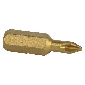 PUNTA DE TITANIO 1/4 25 MM PH-2 VENTA UNITARIA