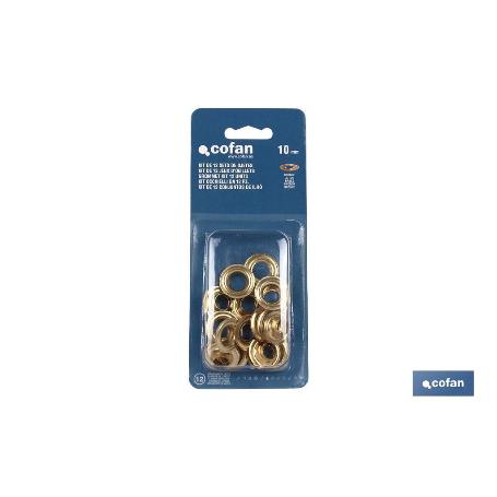 KIT DE 12 SETS DE OJETES 10 MM