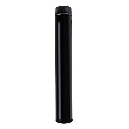 WOLFPACK TUBO DE ESTUFA ACERO VITRIFICADO NEGRO Ø 130 MM. IDEAL ESTUFAS DE LEÑA, CHIMENEA, ALTA RESISTENCIA, COLOR 