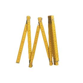 REGLA DE MADERA 2M. COLOR AMARILLO