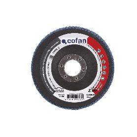 DISCO LAMINADO PROFESIONAL INCLINADO 115 MM. - GRANO 80 ZIRCONIO