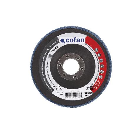DISCO LAMINADO PROFESIONAL PLANO 125 MM. G-80 ZIRCONIO