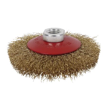 CEPILLO OBLICUO ONDULADO M14Ø125 A.LATON 0.3MM