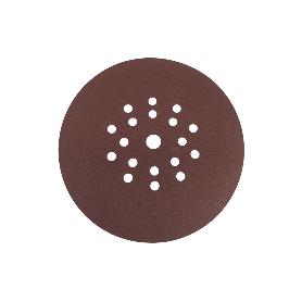 DISCO LIJA CON VELCRO DE ÓXIDO ALUMINIO ROJO Ø225 G-220   CAJA 25 UNID.