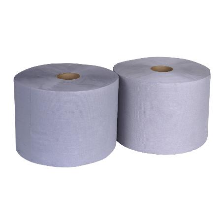 BOBINA INDUSTRIAL RECICLADA AZUL 250MTS (2 ROLLOS)