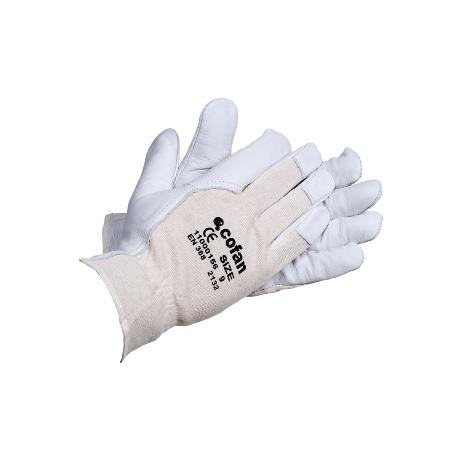 BLÍSTER GUANTE DE PIEL VACUNO DORSO DESCUBIERTO TALLA 8 VENTA UNITARIA