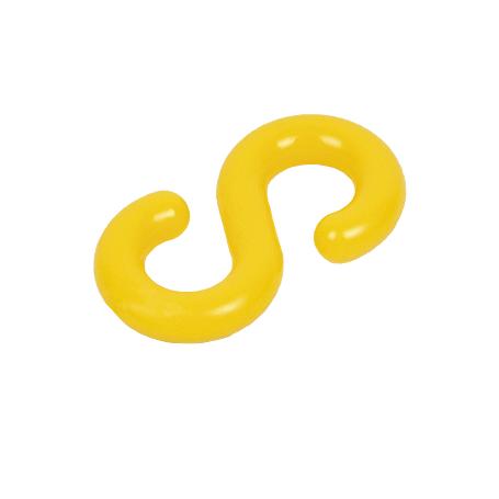 GANCHO S  CADENA PLÁSTICO 8MM AMARILLO