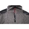 SUDADERA CUELLO CREMALLERA 280GMS/M GRIS-NEGRO T-S