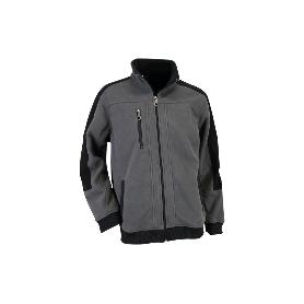 CHAQUETA POLAR MODELO WALKER 370 G/M GRIS-NEGRO TALLA XXL