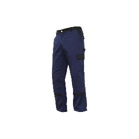 PANTALON TRAB. FLEX. JANO SLIM FIT MARINO/NEGRO T-56