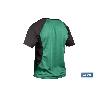 CAMISETA TRANSPIRABLE MODELO PILOTE VERDE-NEGRA 160 G/M2 TALLA-M