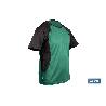 CAMISETA TRANSPIRABLE MODELO PILOTE VERDE-NEGRA 160 G/M2 TALLA-XL