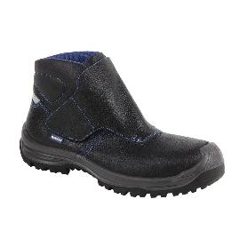 BOTA PIEL NEGRO CIERRE VELCRO S3 MODELO URIAN T 44