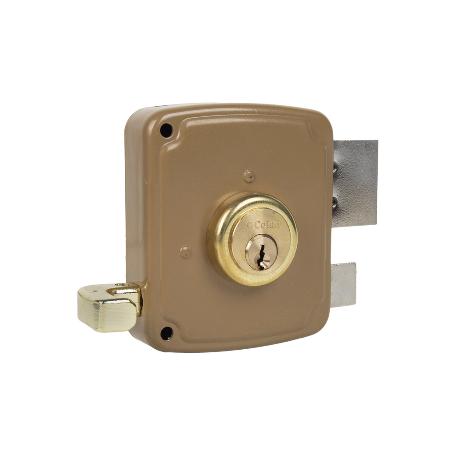 CERRADURA SOBREPONER C/CERRADERO 100MM IZQUIERDA
