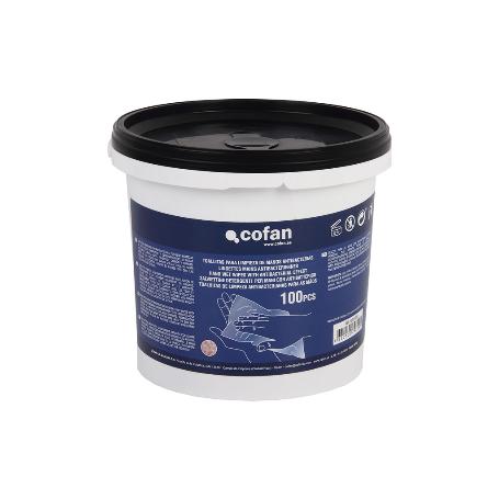 TOALLITAS PARA LIMPIEZA DE MANOS ANTIBACTERIAS 100 UDS
