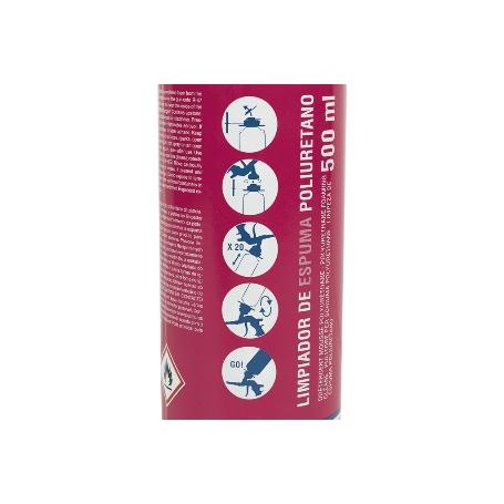 LIMPIADOR ESPUMA POLIURETANO 500 ML