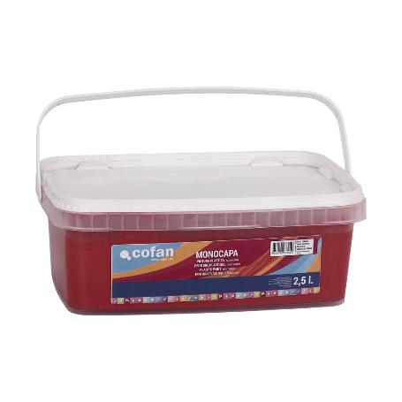 PINTURA PLÁSTICA MONOCAPA ROJO DIABLO (2,5 LT)