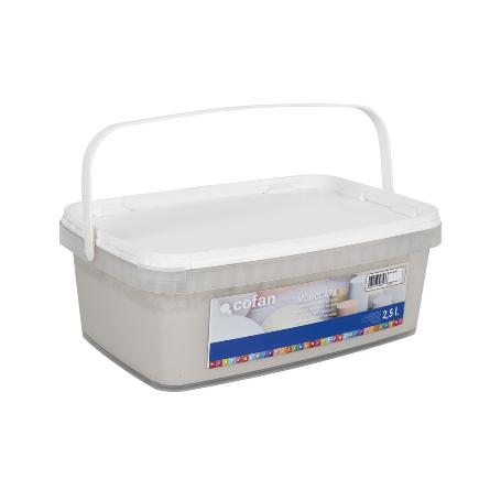 PINTURA PLÁSTICA MONOCAPA GRIS SUAVE 2,5 L