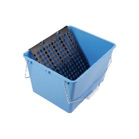 CUBETA 16 L. AZUL CON REJILLA 2 ASAS