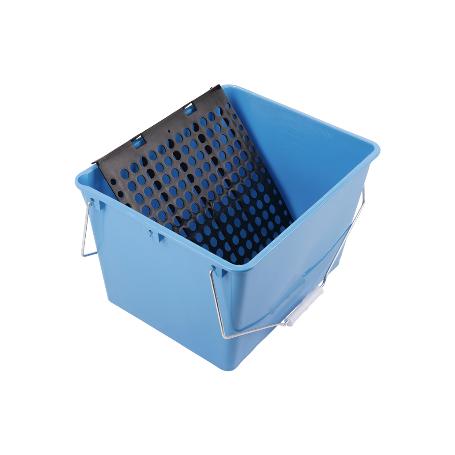 CUBETA 16 L. AZUL CON REJILLA 2 ASAS