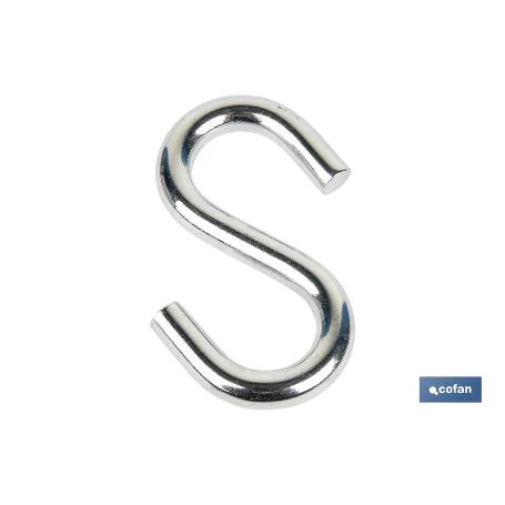 GANCHO EN S ZINCADO M-3   CAJA 200 UNID.