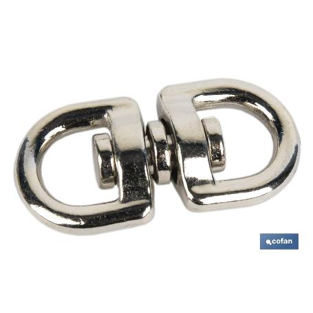 TORNIQUETE GIRATORIO NIQUELADO 10X10MM VENTA UNITARIA