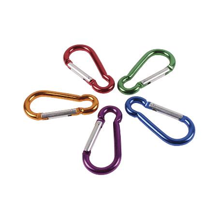 MOSQUETÓN ALUMINIO COLORES (8 X 80)   CAJA 25 UNID.