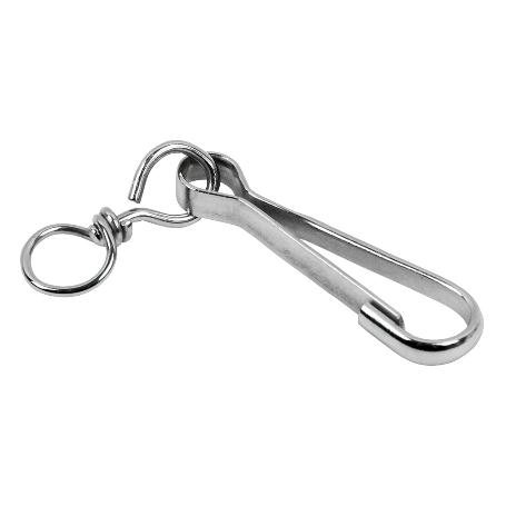 MOSQUETÓN GIRATORIO NIQUELADO 50MM   CAJA 200 UNID.