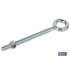 HEMBRILLA CON TUERCA M-3X25   CAJA 100 UNID.