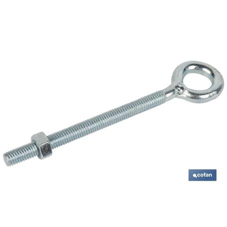 HEMBRILLA CON TUERCA M-8X60   CAJA 50 UNID.