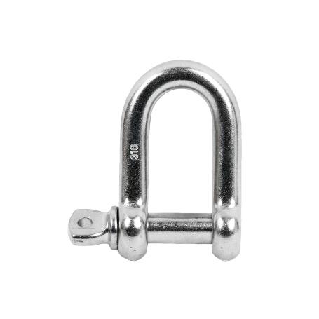 GRILLETE RECTO INOX M-8   CAJA 10 UNID.