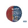 CINTA AISLANTE 180 MICRAS ROJA 19MMX20 METROS   CAJA 10 UNID.