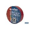 CINTA AISLANTE 180 MICRAS ROJA 19MMX20 METROS VENTA UNITARIA