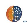 CINTA AISLANTE 180 MICRAS NARANJA 19MMX20 METROS VENTA UNITARIA