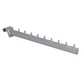 PERCHA INCLINADA OVALADA 400MM CON PIVOTES