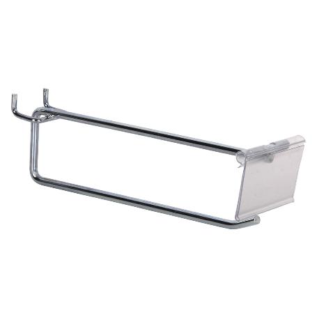 GANCHO SIMPLE CON ETIQUETERO 200 X 6 MM